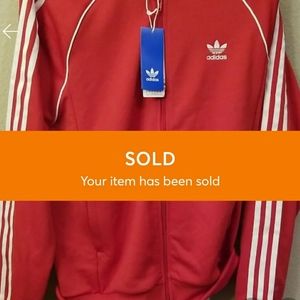 🚫SOLD!🚫Adidas track Jacket Red M